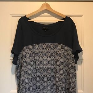 Lane Bryant Two Tone Tee (Size 26/28)